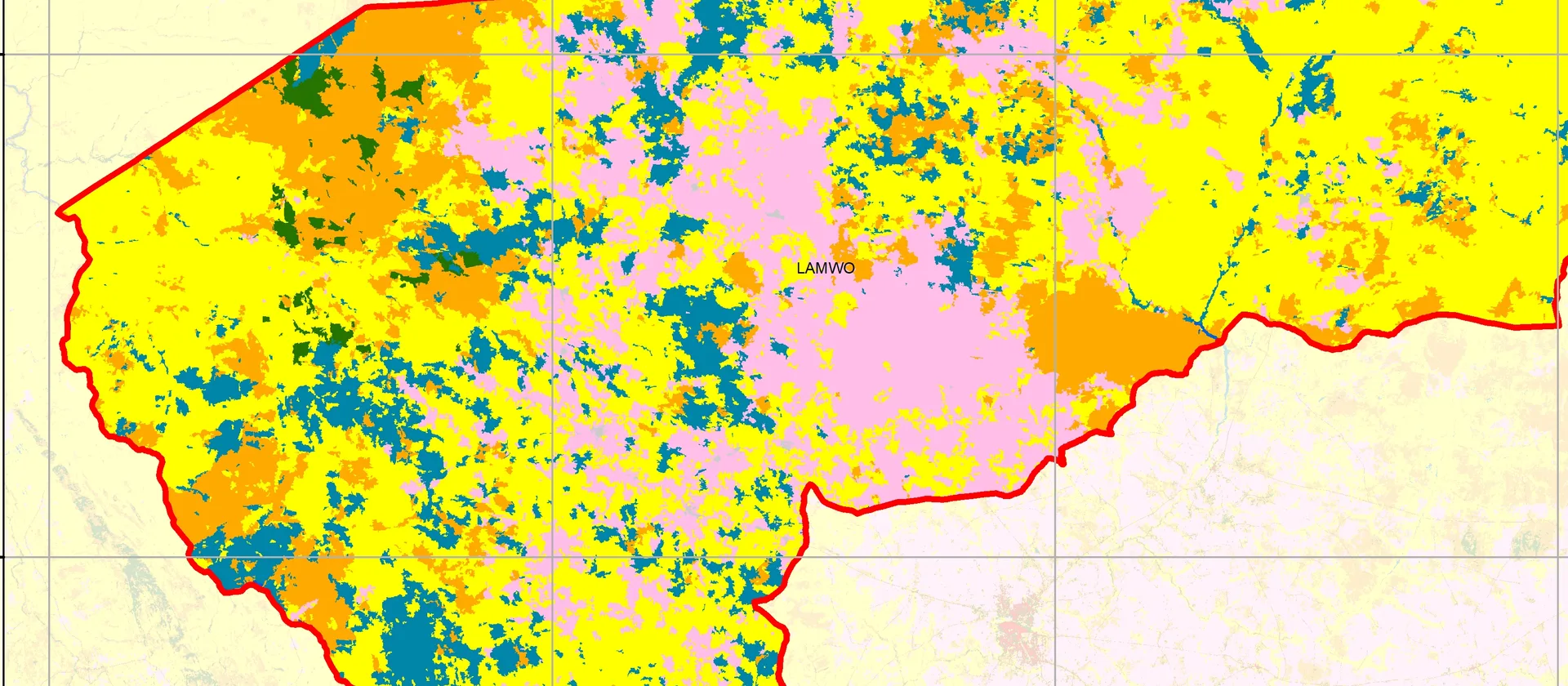 Lamwo District land use / land cover classification (2010)